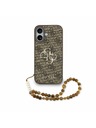 Guess Guess PU 4G Metal Logo Strap Stražnji Poklopac za iPhone 17 Brown