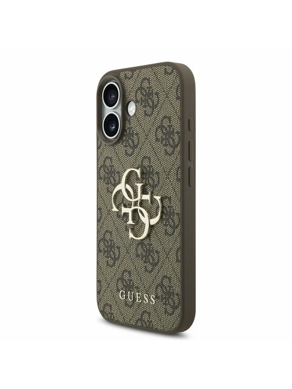 Guess Guess PU 4G Metal Logo Strap Stražnji Poklopac za iPhone 17 Brown
