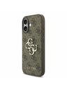 Guess Guess PU 4G Metal Logo Strap Stražnji Poklopac za iPhone 17 Brown