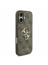 Guess Guess PU 4G Metal Logo Strap Stražnji Poklopac za iPhone 17 Brown