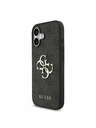 Guess Guess PU 4G Metal Logo Stražnji Poklopac za iPhone 17 Grey