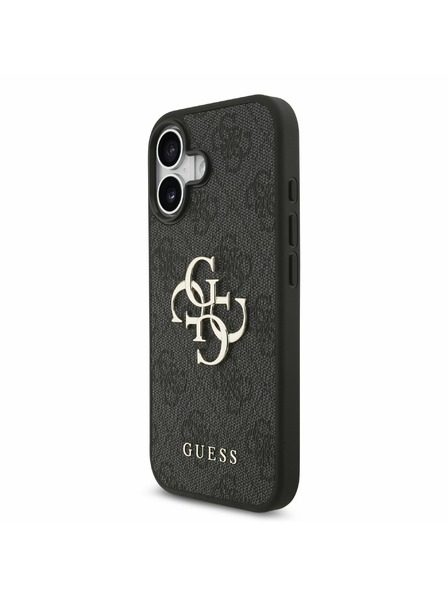 Guess Guess PU 4G Metal Logo Stražnji Poklopac za iPhone 17 Grey