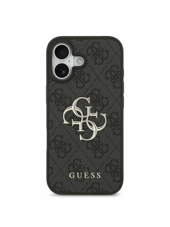 Guess Guess PU 4G Metal Logo Stražnji Poklopac za iPhone 17 Grey