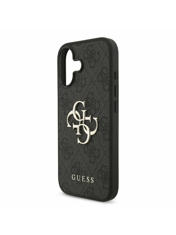 Guess Guess PU 4G Metal Logo Stražnji Poklopac za iPhone 17 Grey