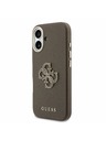 Guess Guess PU Resin Logo Stražnji Poklopac za iPhone 17 Brown