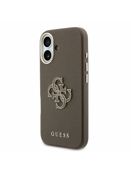 Guess Guess PU Resin Logo Stražnji Poklopac za iPhone 17 Brown