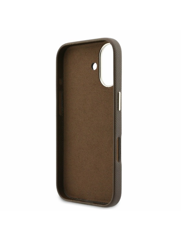 Guess Guess PU Resin Logo Stražnji Poklopac za iPhone 17 Brown