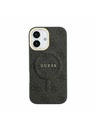 Guess Guess PU Leather 4G Gold Frame MagSafe Stražnji Poklopac za iPhone 17 Black