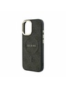 Guess Guess PU Leather 4G Gold Frame MagSafe Stražnji Poklopac za iPhone 17 Black