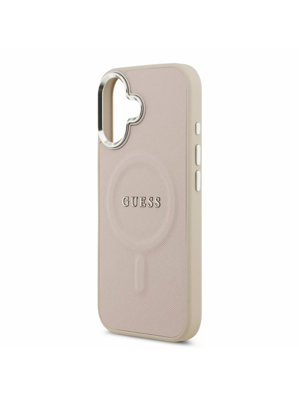 Guess Guess PU Saffiano MagSafe Stražnji Poklopac za iPhone 17 Pink