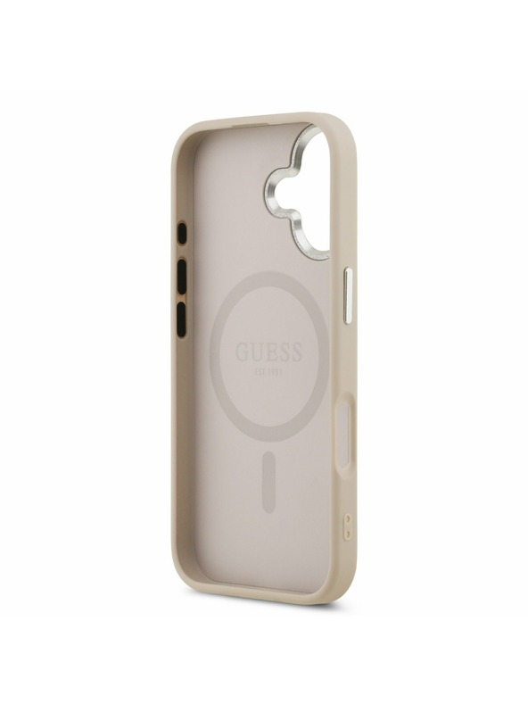 Guess Guess PU Saffiano MagSafe Stražnji Poklopac za iPhone 17 Pink