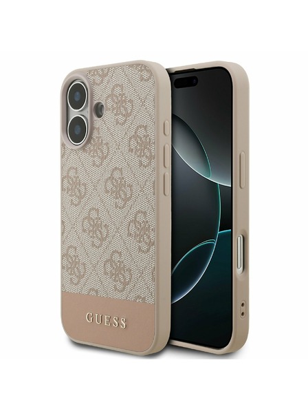 Guess Guess PU 4G Stripe Stražnji Poklopac za iPhone 17 Pink