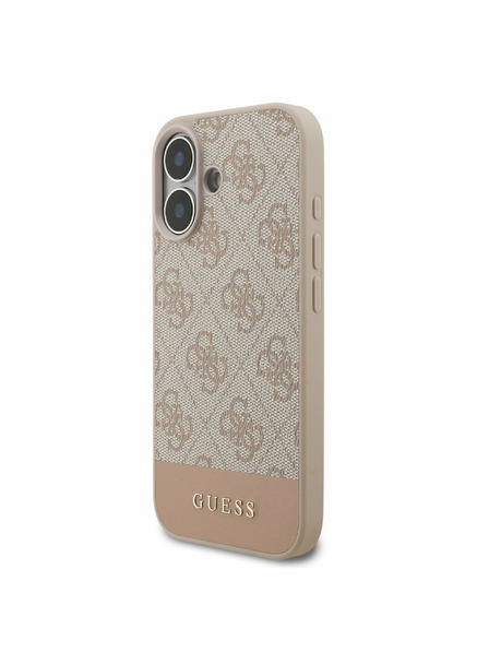 Guess Guess PU 4G Stripe Stražnji Poklopac za iPhone 17 Pink