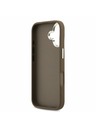 Guess Guess PU 4G Metal Logo Stražnji Poklopac za iPhone 17 Silver Brown