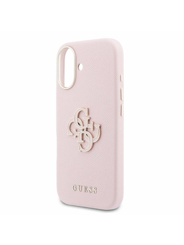 Guess Guess PU Resin Logo Stražnji Poklopac za iPhone 17 Pink