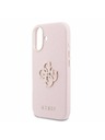 Guess Guess PU Resin Logo Stražnji Poklopac za iPhone 17 Pink