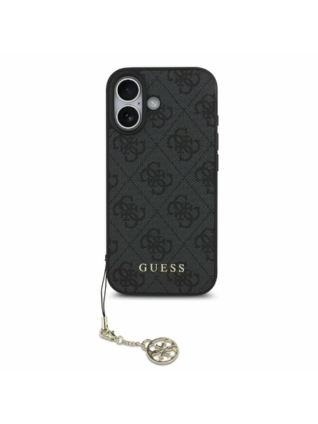 Guess Guess 4G Charm MagSafe Stražnji Poklopac za iPhone 17 Tone on Tone Grey