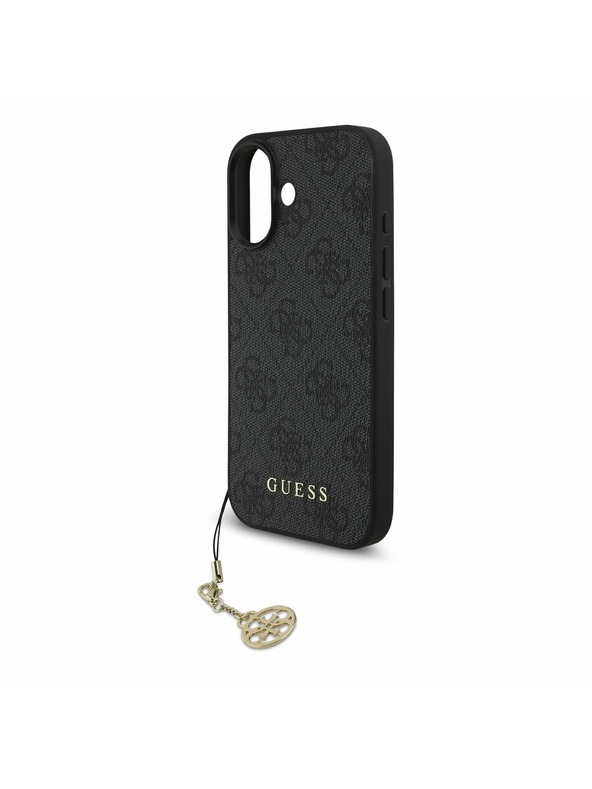 Guess Guess 4G Charm MagSafe Stražnji Poklopac za iPhone 17 Tone on Tone Grey