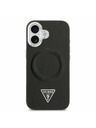 Guess Guess PU Leather Triangle Logo MagSafe Stražnji Poklopac za iPhone 17 Black