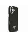 Guess Guess PU Leather Triangle Logo MagSafe Stražnji Poklopac za iPhone 17 Black