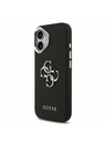 Guess Guess PU Grained 4G Metal Logo Stražnji Poklopac za iPhone 17 Black