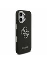 Guess Guess PU Grained 4G Metal Logo Stražnji Poklopac za iPhone 17 Black