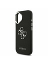 Guess Guess PU Grained 4G Metal Logo Stražnji Poklopac za iPhone 17 Black
