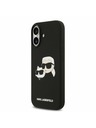 Karl Lagerfeld Karl Lagerfeld Liquid Silicone Double Heads MagSafe Stražnji Poklopac za iPhone 17 Black
