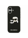 Karl Lagerfeld Karl Lagerfeld Liquid Silicone Double Heads MagSafe Stražnji Poklopac za iPhone 17 Black