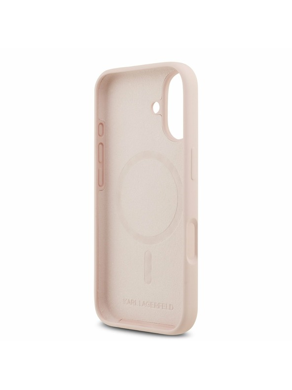 Karl Lagerfeld Karl Lagerfeld Liquid Silicone Karl and Choupette MagSafe Stražnji Poklopac za iPhone 17 Pink