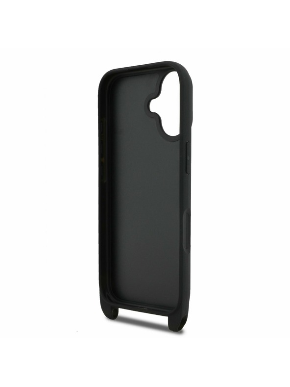 Karl Lagerfeld Karl Lagerfeld Saffiano Crossbody Remen Metal Karl and Choupette Stražnji Poklopac za iPhone 17 Black