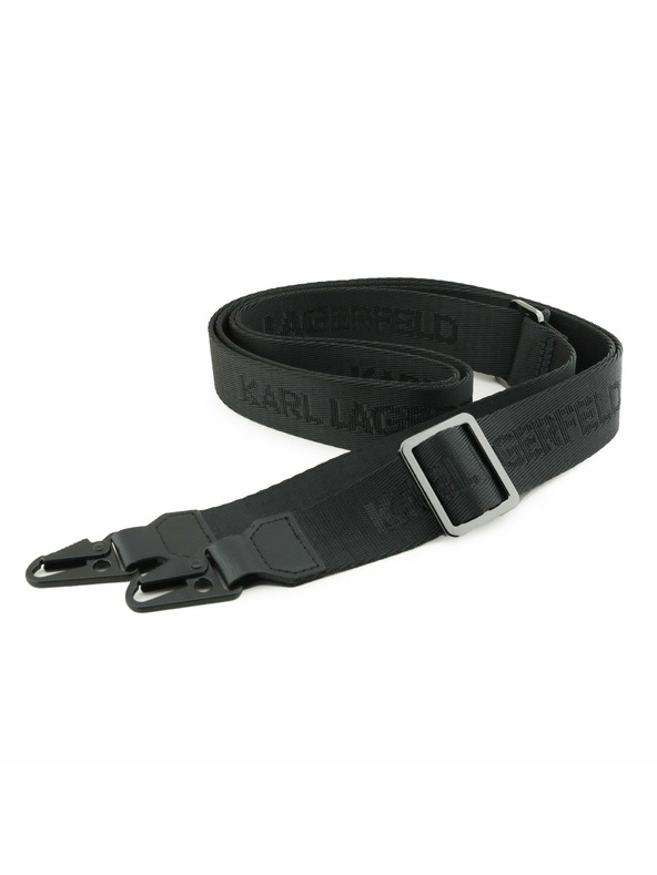 Karl Lagerfeld Karl Lagerfeld Saffiano Crossbody Remen Metal Karl and Choupette Stražnji Poklopac za iPhone 17 Black