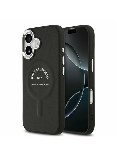 Karl Lagerfeld Karl Lagerfeld PU RSG Logo MagSafe Stražnji Poklopac za iPhone 17 Black