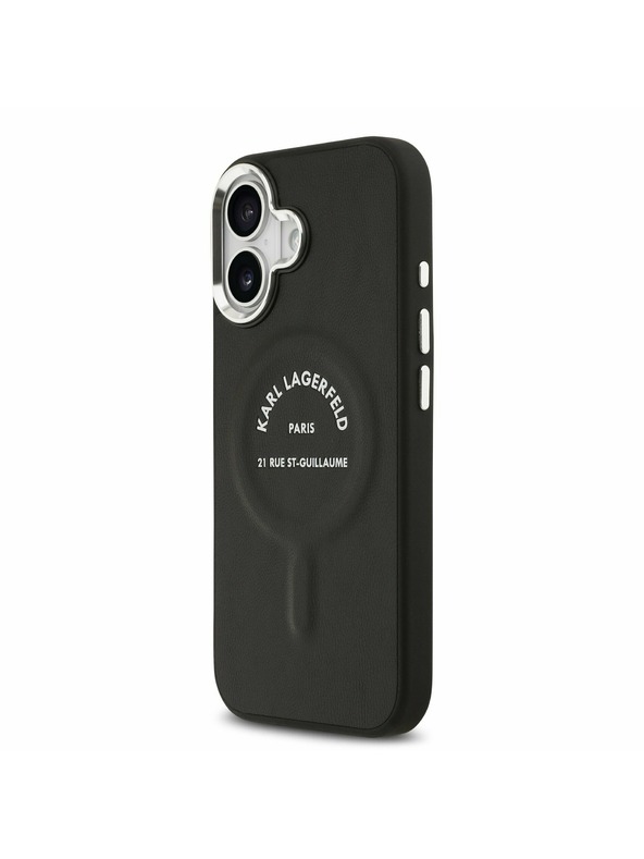 Karl Lagerfeld Karl Lagerfeld PU RSG Logo MagSafe Stražnji Poklopac za iPhone 17 Black