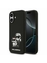 Karl Lagerfeld Karl Lagerfeld Liquid Silicone K&CH Sketch MagSafe Stražnji Poklopac za iPhone 17 Black