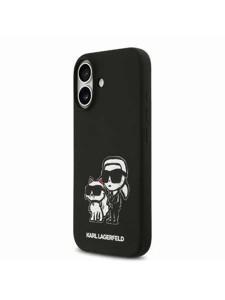 Karl Lagerfeld Karl Lagerfeld Liquid Silicone K&CH Sketch MagSafe Stražnji Poklopac za iPhone 17 Black