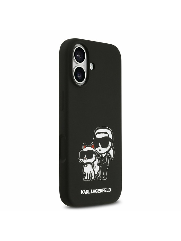 Karl Lagerfeld Karl Lagerfeld Liquid Silicone K&CH Sketch MagSafe Stražnji Poklopac za iPhone 17 Black