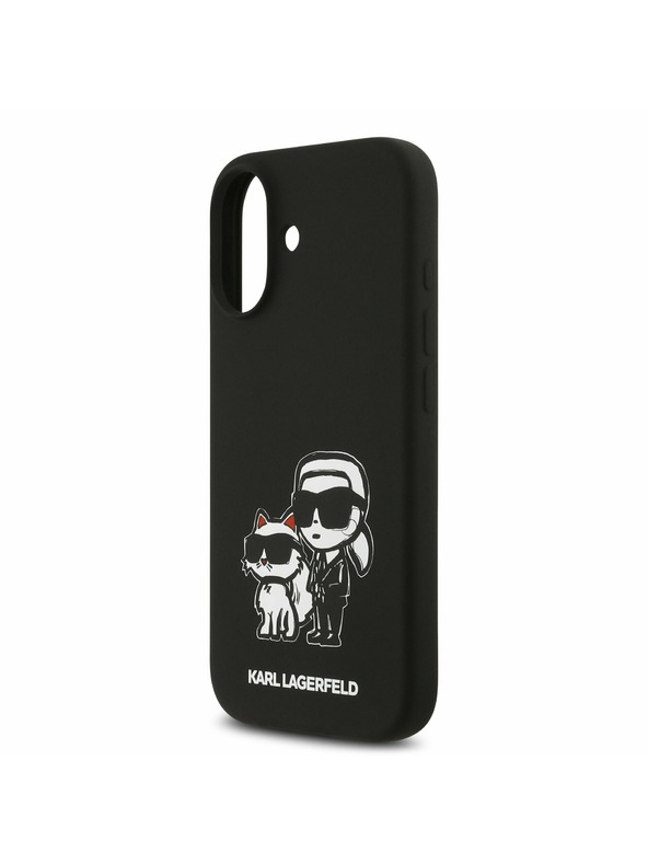 Karl Lagerfeld Karl Lagerfeld Liquid Silicone K&CH Sketch MagSafe Stražnji Poklopac za iPhone 17 Black