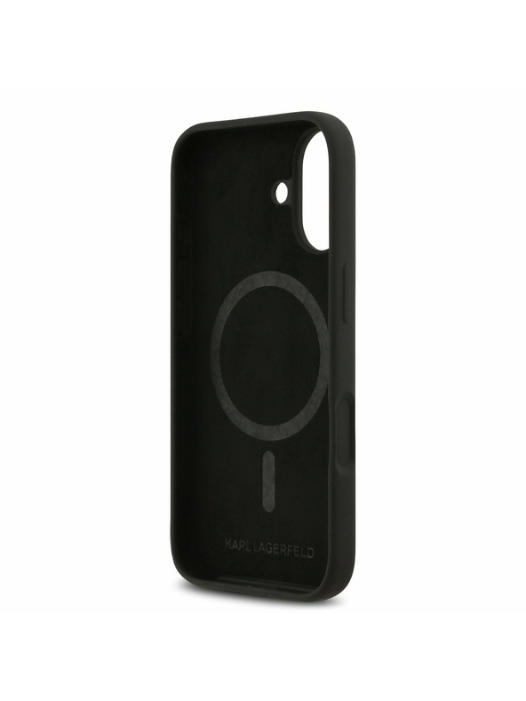 Karl Lagerfeld Karl Lagerfeld Liquid Silicone K&CH Sketch MagSafe Stražnji Poklopac za iPhone 17 Black