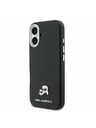 Karl Lagerfeld Karl Lagerfeld PU Karl and Choupette Heads Pins MagSafe Stražnji Poklopac za iPhone 17 Black
