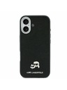 Karl Lagerfeld Karl Lagerfeld PU Karl and Choupette Heads Pins MagSafe Stražnji Poklopac za iPhone 17 Black