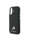 Karl Lagerfeld Karl Lagerfeld PU Karl and Choupette Heads Pins MagSafe Stražnji Poklopac za iPhone 17 Black