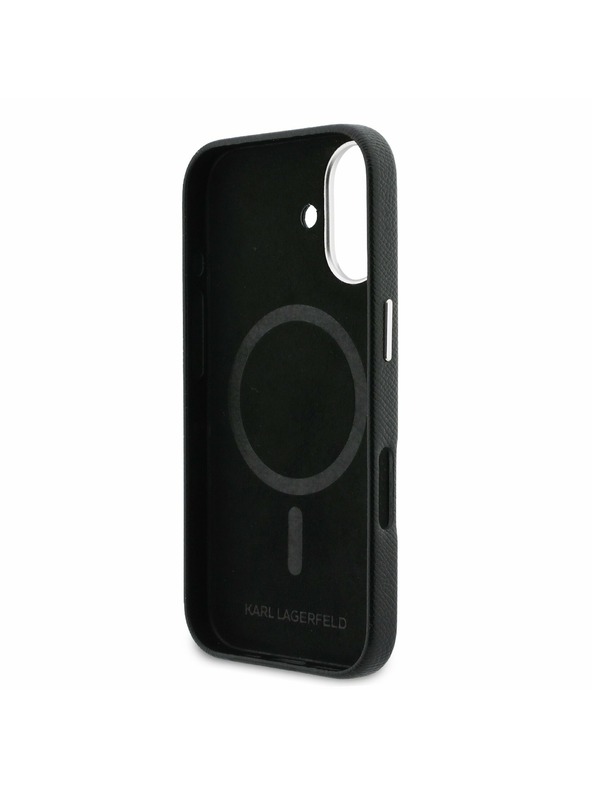 Karl Lagerfeld Karl Lagerfeld PU Karl and Choupette Heads Pins MagSafe Stražnji Poklopac za iPhone 17 Black