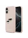 Karl Lagerfeld Karl Lagerfeld Liquid Silicone Double Heads MagSafe Stražnji Poklopac za iPhone 17 Pink