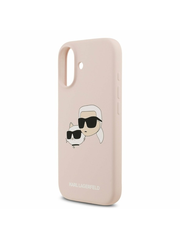 Karl Lagerfeld Karl Lagerfeld Liquid Silicone Double Heads MagSafe Stražnji Poklopac za iPhone 17 Pink