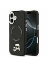 Karl Lagerfeld Karl Lagerfeld PU Karl and Choupette Heads Pins MagSafe Stražnji Poklopac za iPhone 17 Black