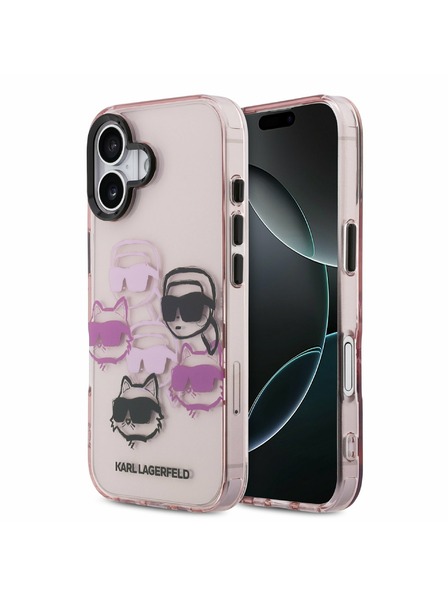 Karl Lagerfeld Karl Lagerfeld IML Multi K&CH Heads Stražnji Poklopac za iPhone 17 Pink