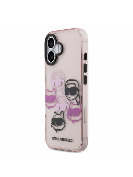 Karl Lagerfeld Karl Lagerfeld IML Multi K&CH Heads Stražnji Poklopac za iPhone 17 Pink