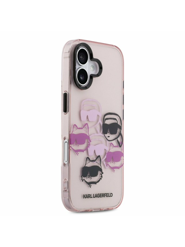 Karl Lagerfeld Karl Lagerfeld IML Multi K&CH Heads Stražnji Poklopac za iPhone 17 Pink