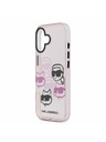 Karl Lagerfeld Karl Lagerfeld IML Multi K&CH Heads Stražnji Poklopac za iPhone 17 Pink